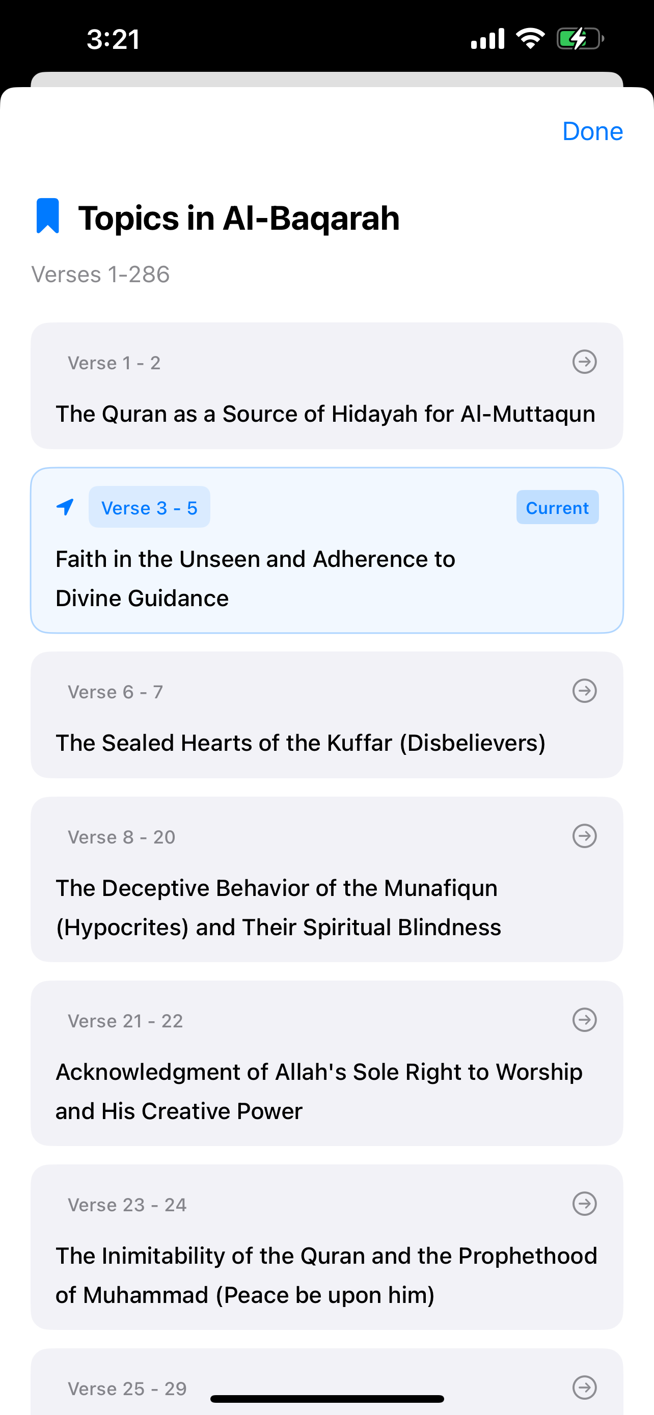 Theme-wise Surahs